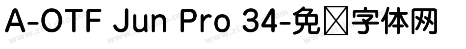 A-OTF Jun Pro 34字体转换